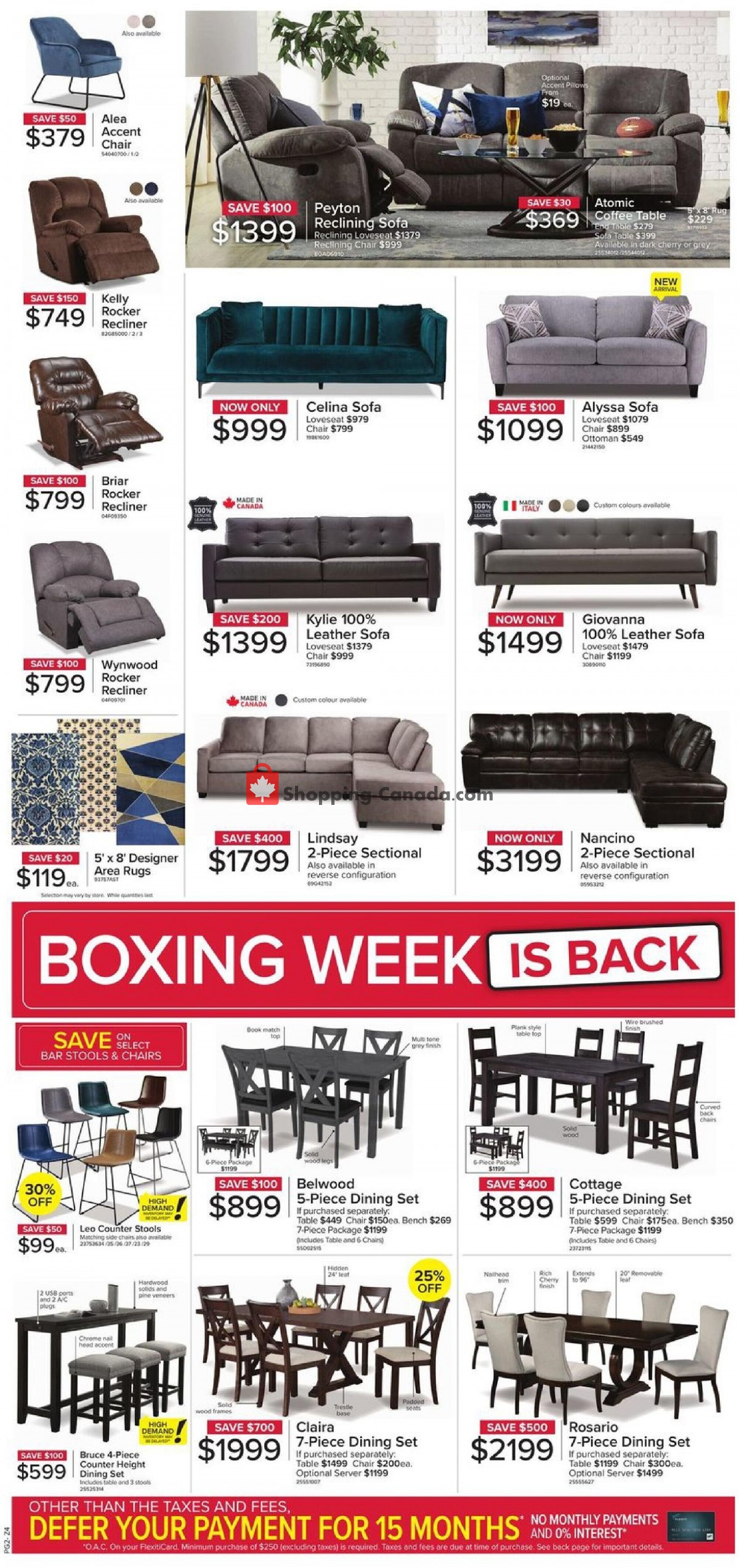 Leon's Furniture Canada, flyer (Boxing Week Is Back West) June 23