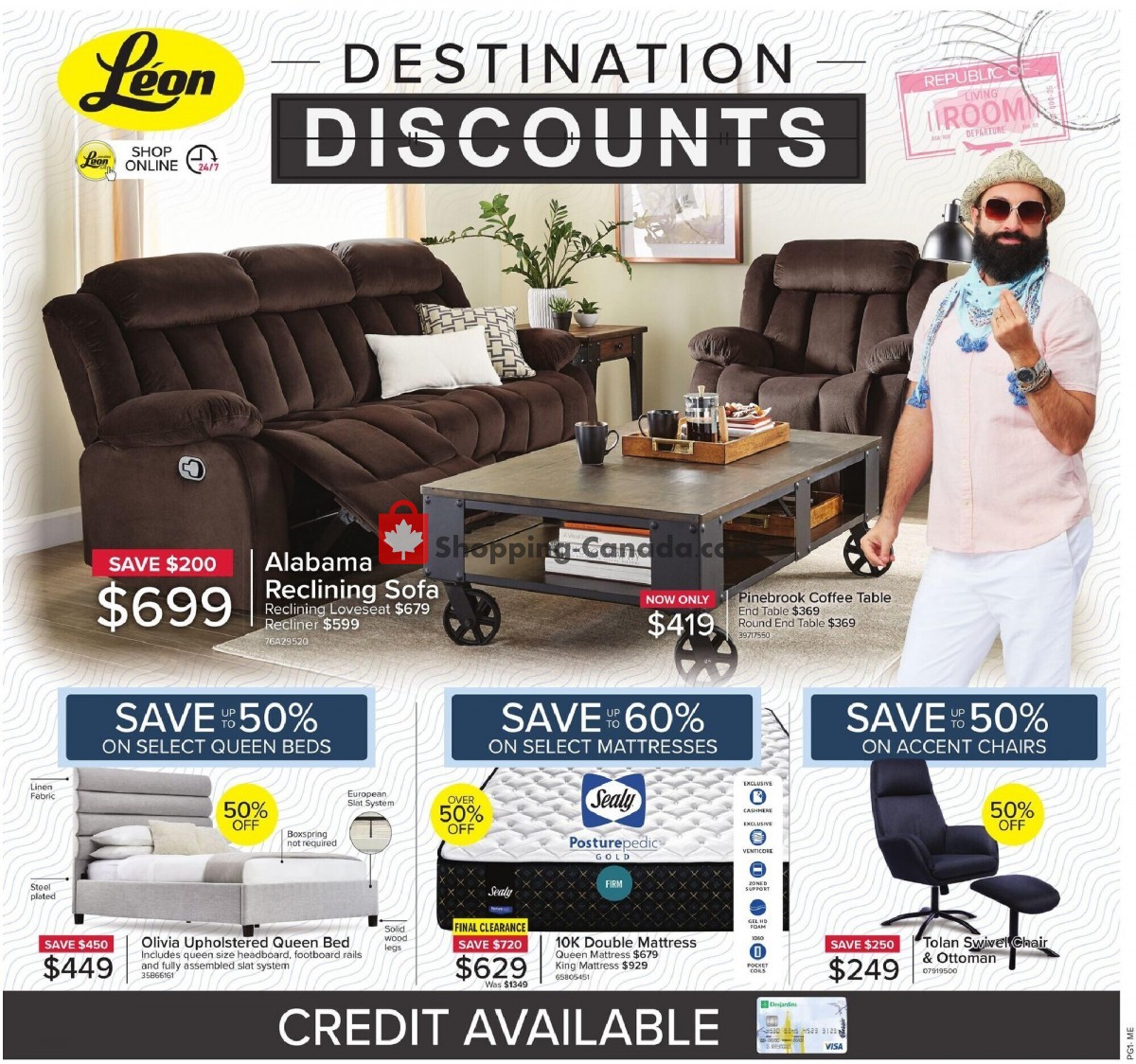 Leon's Furniture flyer from Thursday May 6, 2021 to Wednesday May 19, 2021 - page 1