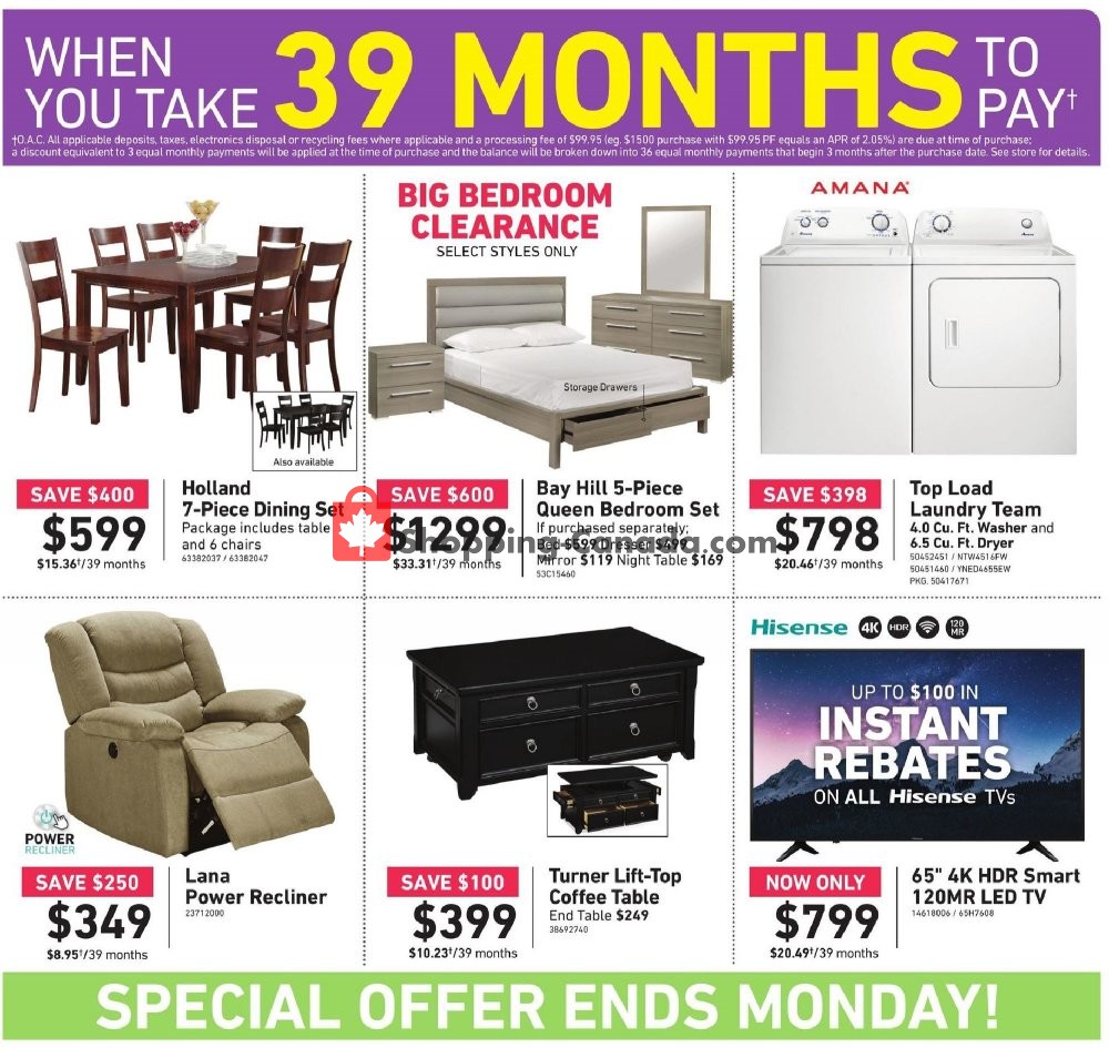 Leon's Furniture flyer from Thursday April 18, 2019 to Tuesday April 30, 2019 - page 3