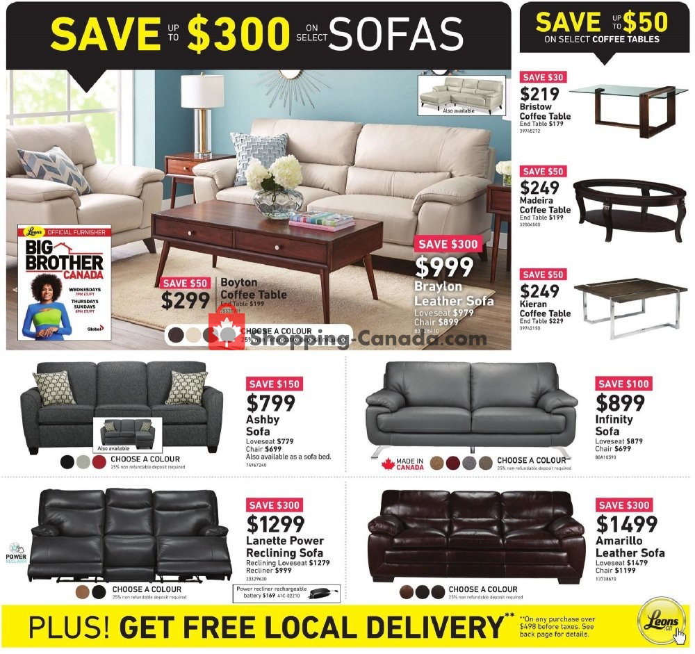 Leon's Furniture Canada, flyer (Easter Sale) April 18 April 30