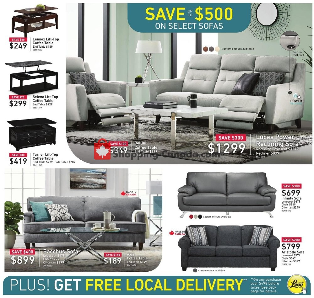 Leon's Furniture Canada, flyer (Friends And Family Sale QC) July