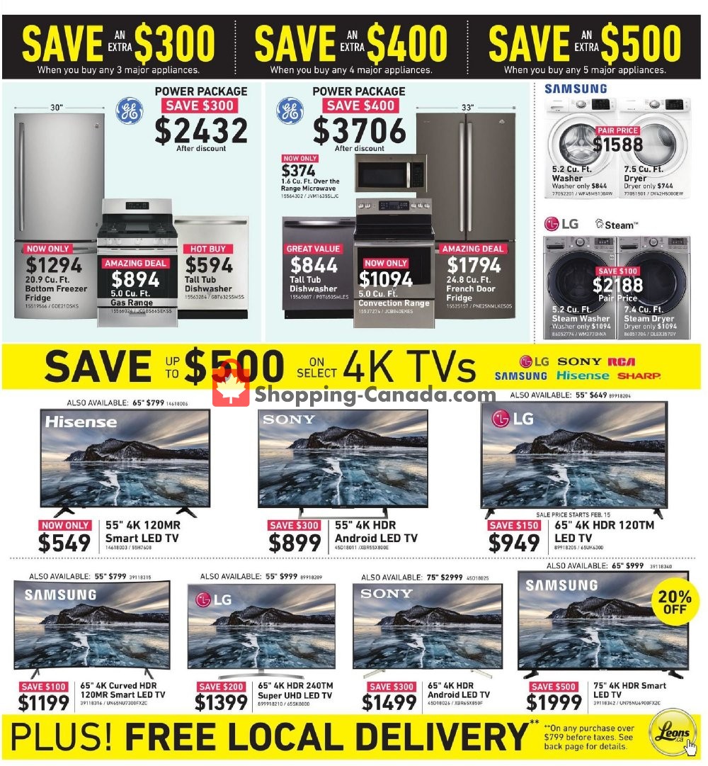 Leon's Furniture flyer from Wednesday February 13, 2019 to Wednesday February 20, 2019 - page 7