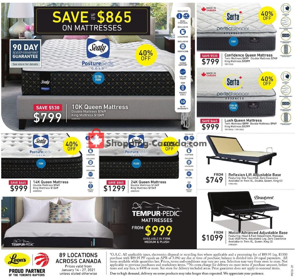 Leon's Furniture flyer from Thursday January 14, 2021 to Wednesday January 27, 2021 - page 13