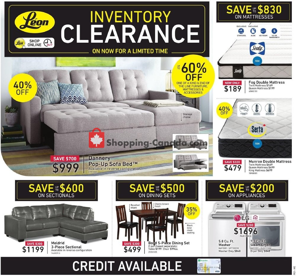 Leon's Furniture flyer from Thursday January 14, 2021 to Wednesday January 27, 2021 - page 1