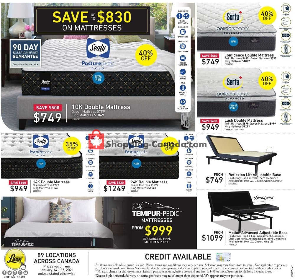 Leon's Furniture flyer from Thursday January 14, 2021 to Wednesday January 27, 2021 - page 13