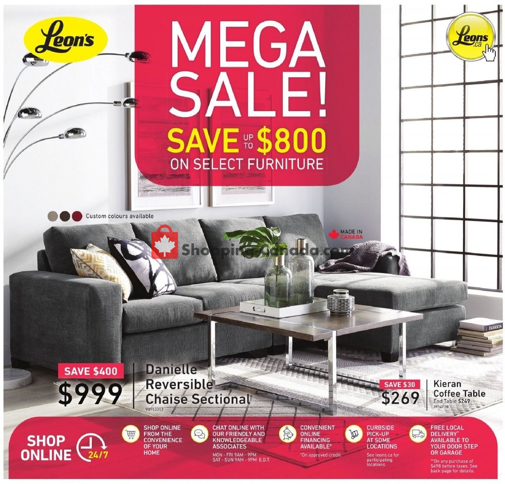 Leon's Furniture Canada, flyer (Mega Sale ON) May 28 June 3