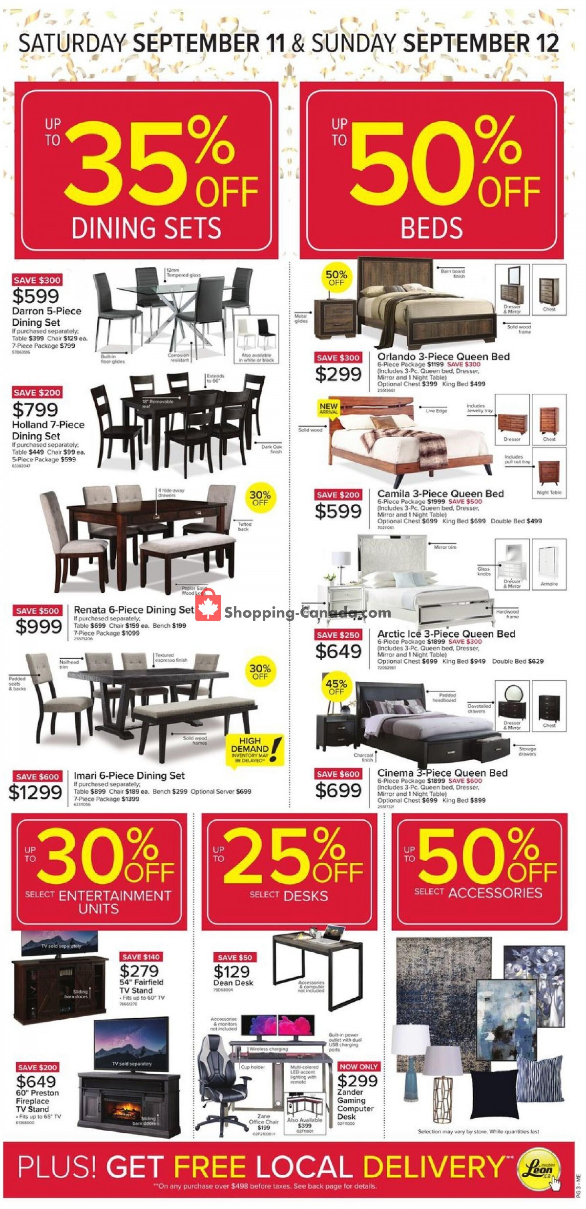 Leon's Furniture flyer from Thursday September 9, 2021 to Wednesday September 15, 2021 - page 4