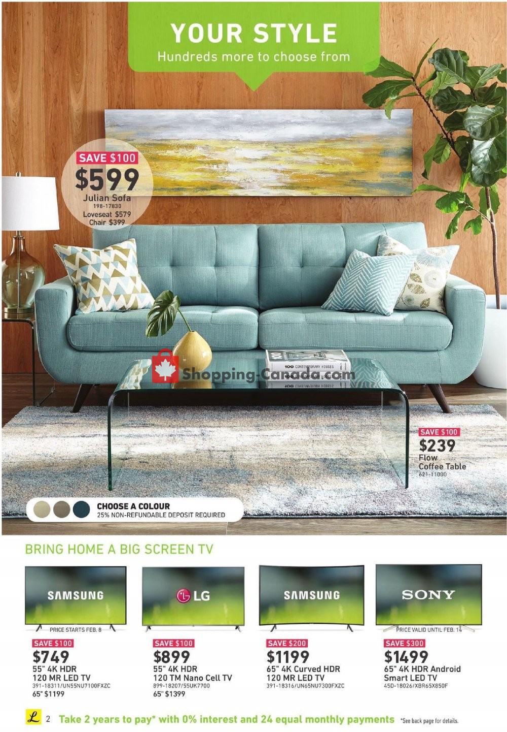 Leon's Furniture flyer from Thursday February 7, 2019 to Wednesday February 20, 2019 - page 2
