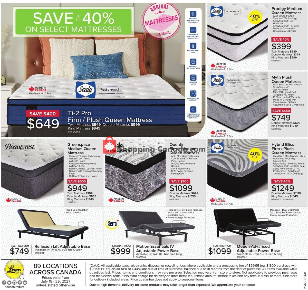 Leon's Furniture flyer from Thursday July 15, 2021 to Sunday July 25, 2021 - page 13