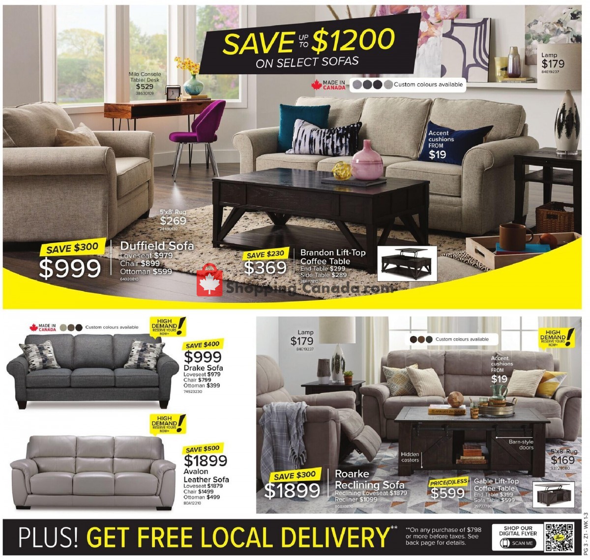 Leon's Furniture Canada, flyer (Priceless Style ON) March 9