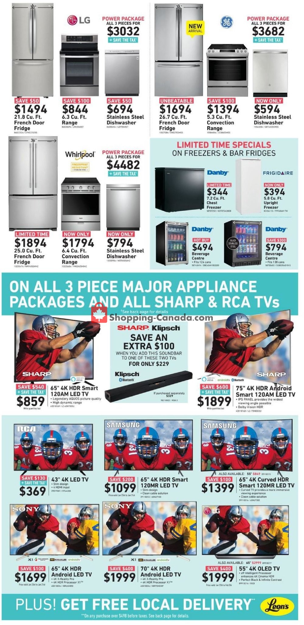 Leon's Furniture flyer from Wednesday January 23, 2019 to Tuesday February 5, 2019 - page 6