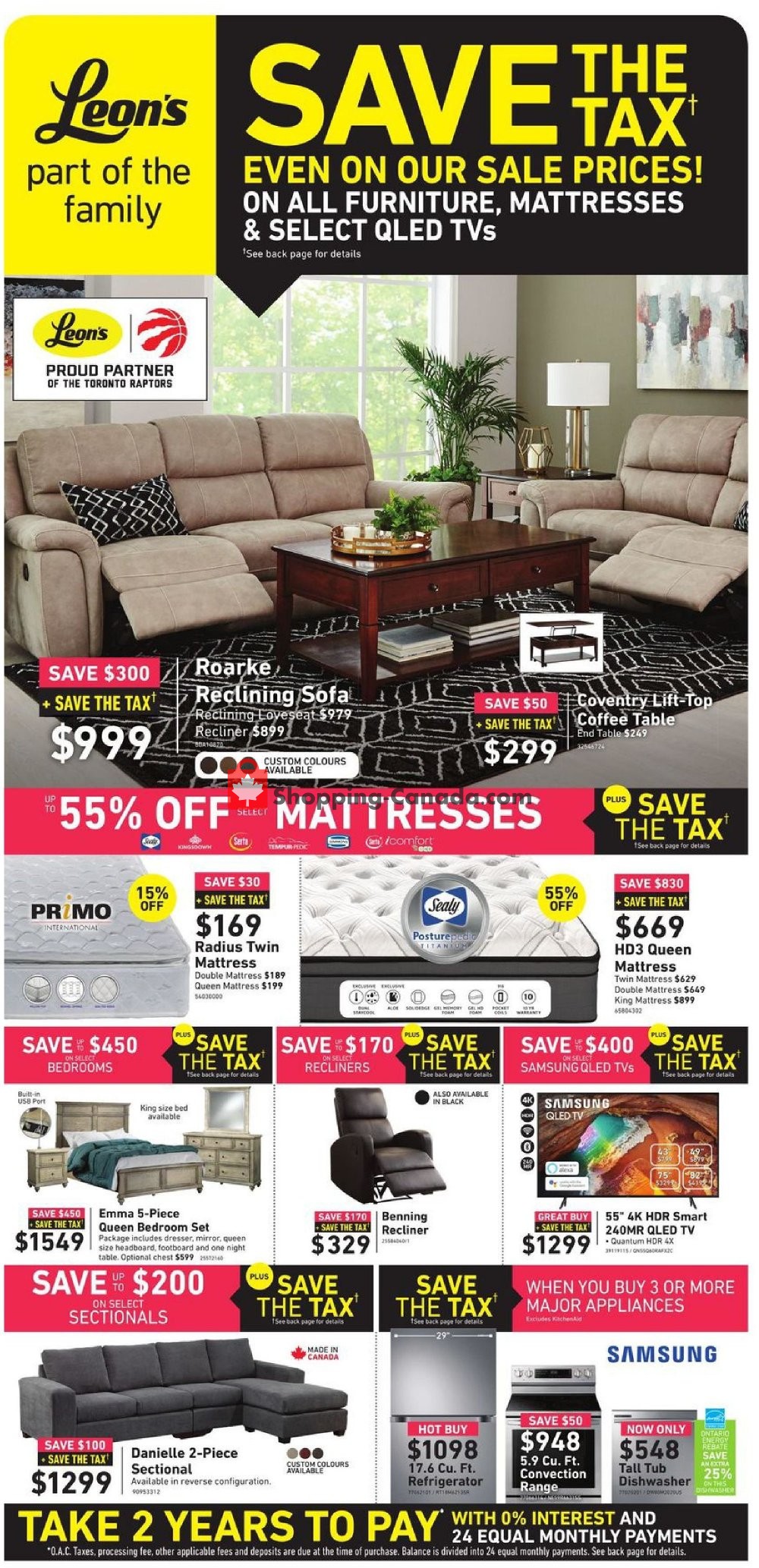 Leon's Furniture flyer from Wednesday October 2, 2019 to Wednesday October 16, 2019 - page 1