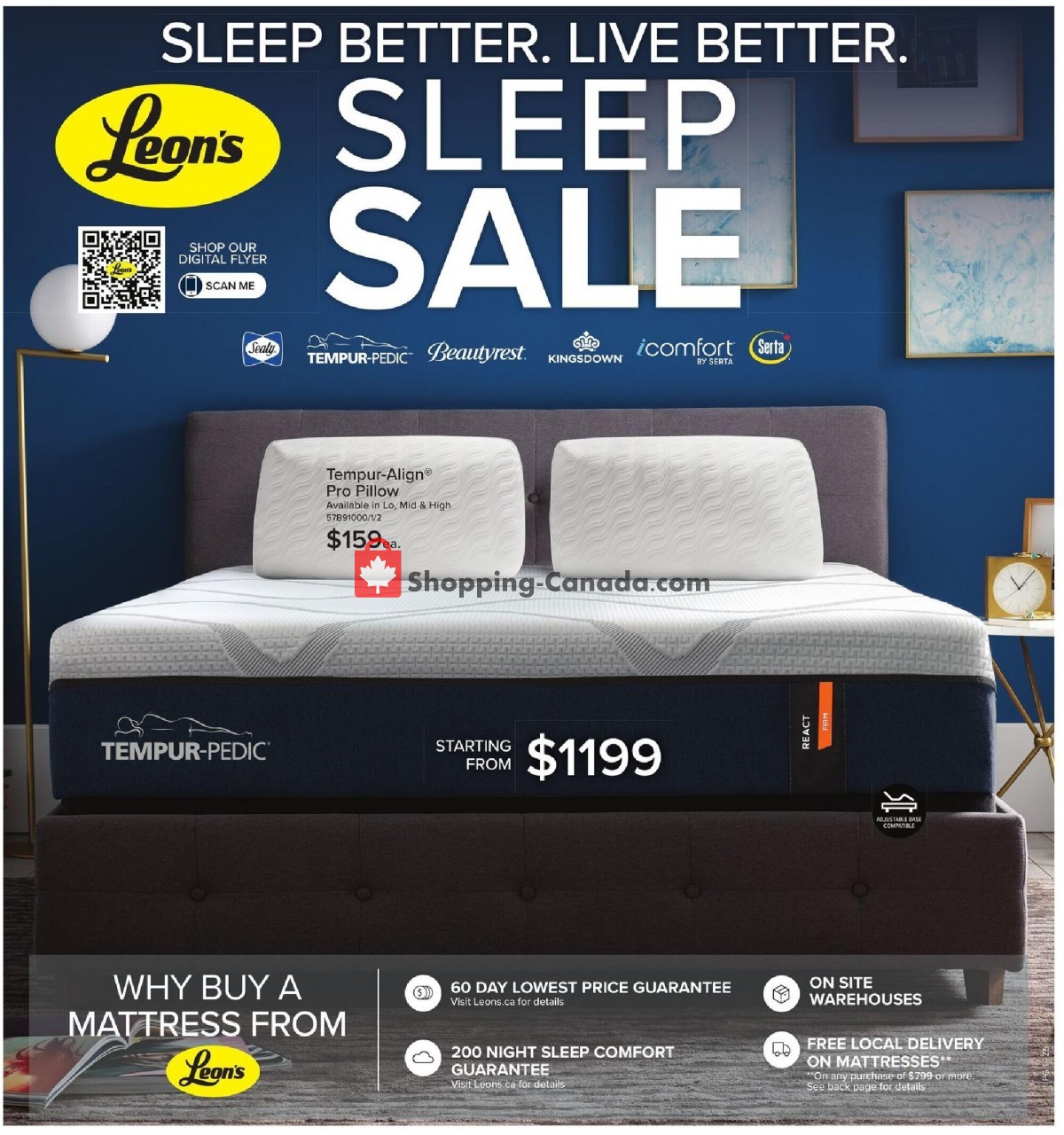Leon's Furniture Canada, flyer (Sleep Sale Atlantic) November 4 November 17, 2021