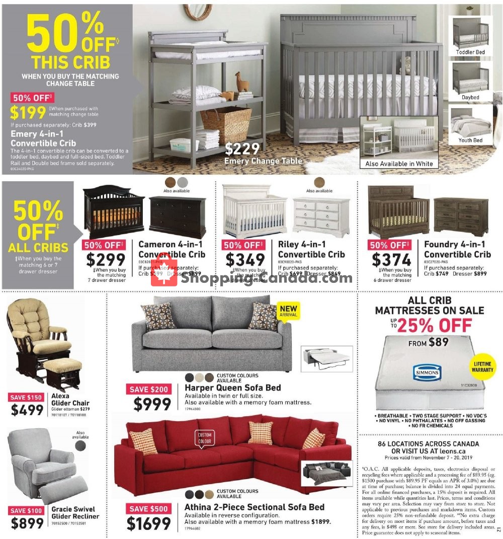 Leon's Furniture flyer from Thursday November 7, 2019 to Wednesday November 20, 2019 - page 4