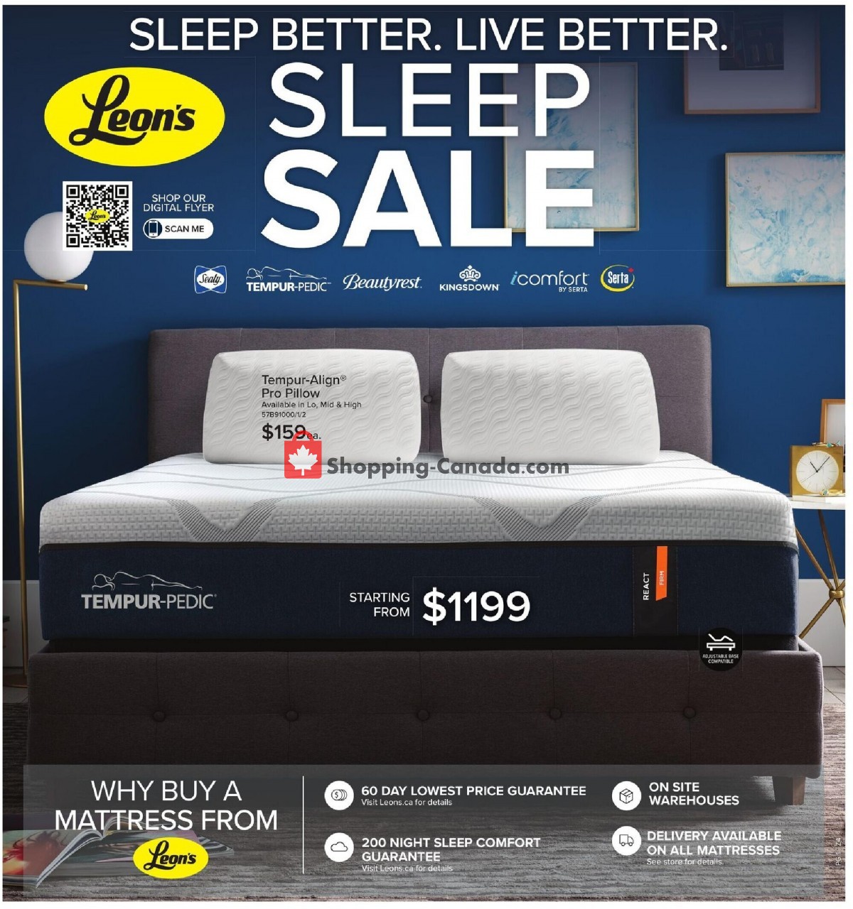 Leon's Furniture Canada, flyer (Sleep Sale West) November 4