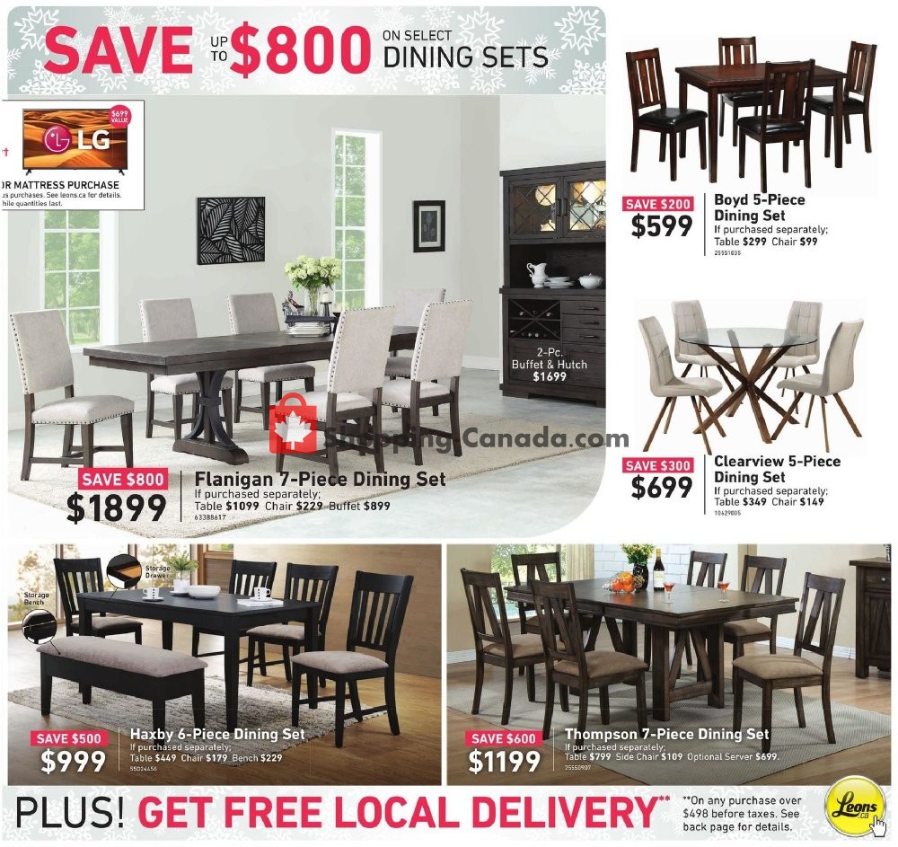 Leon's Furniture Canada, flyer (Special Offer) December 5 December