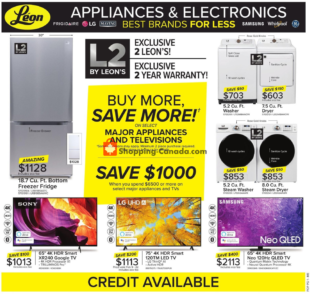Leon's Furniture flyer from Thursday February 8, 2024 to Wednesday February 28, 2024 - page 13