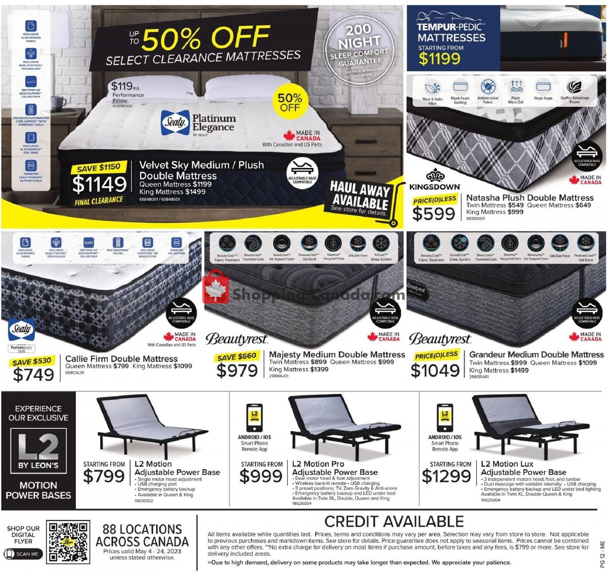 Leon's Furniture Canada, flyer (Special Offer QC) May 4 May 24, 2023 Shopping Canada