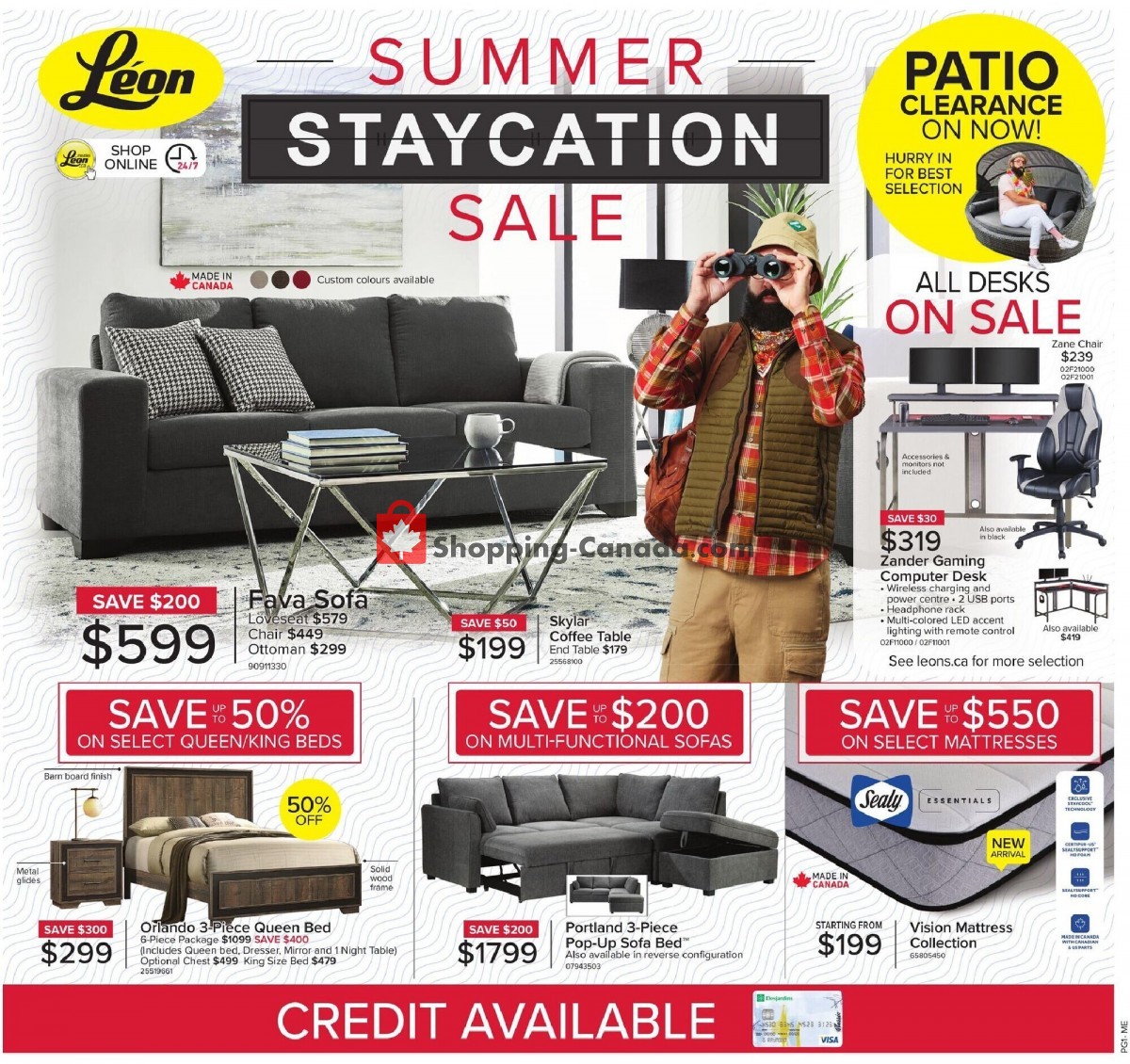 Leon's Furniture flyer from Thursday June 3, 2021 to Wednesday June 23, 2021 - page 1
