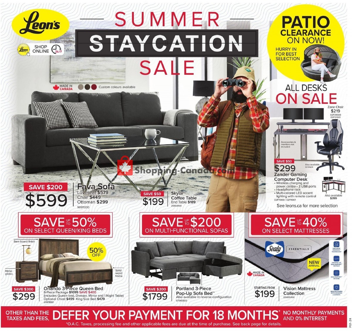 Leon's Furniture flyer from Thursday June 3, 2021 to Wednesday June 23, 2021 - page 1