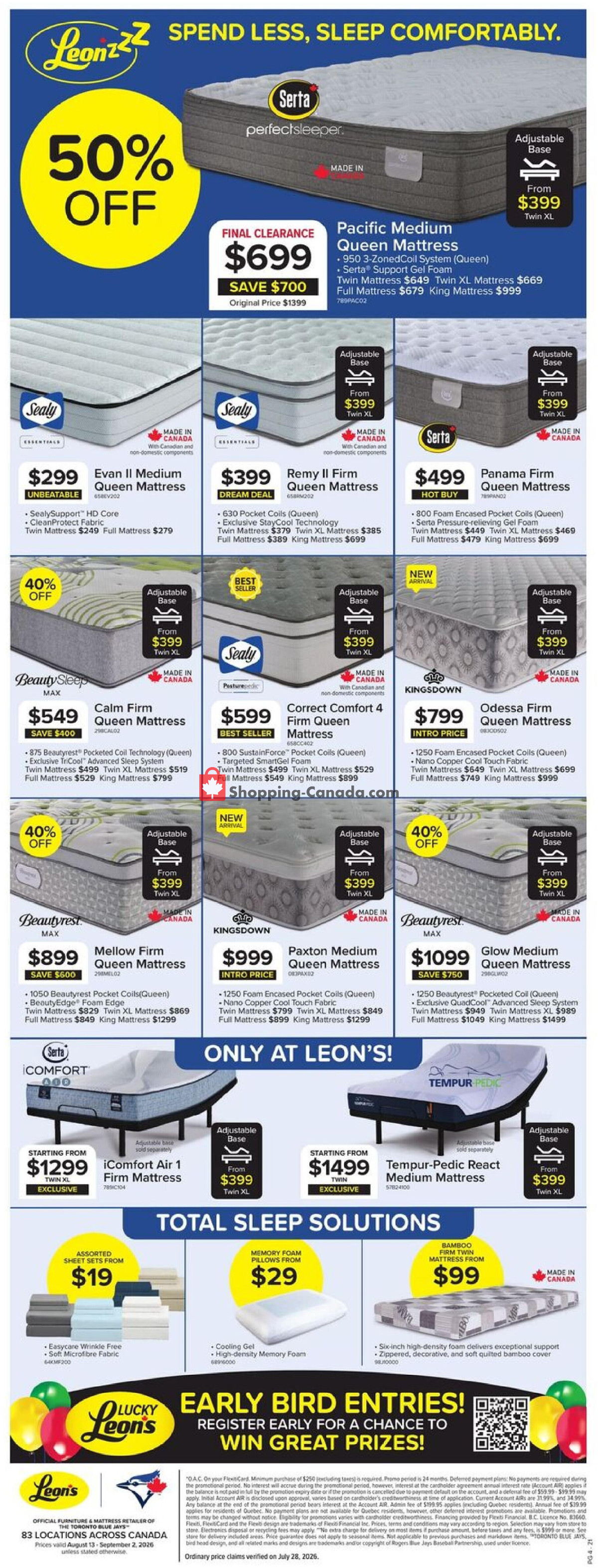 Leons flyer from Thursday August 13, 2026 to Wednesday September 2, 2026 - page 4