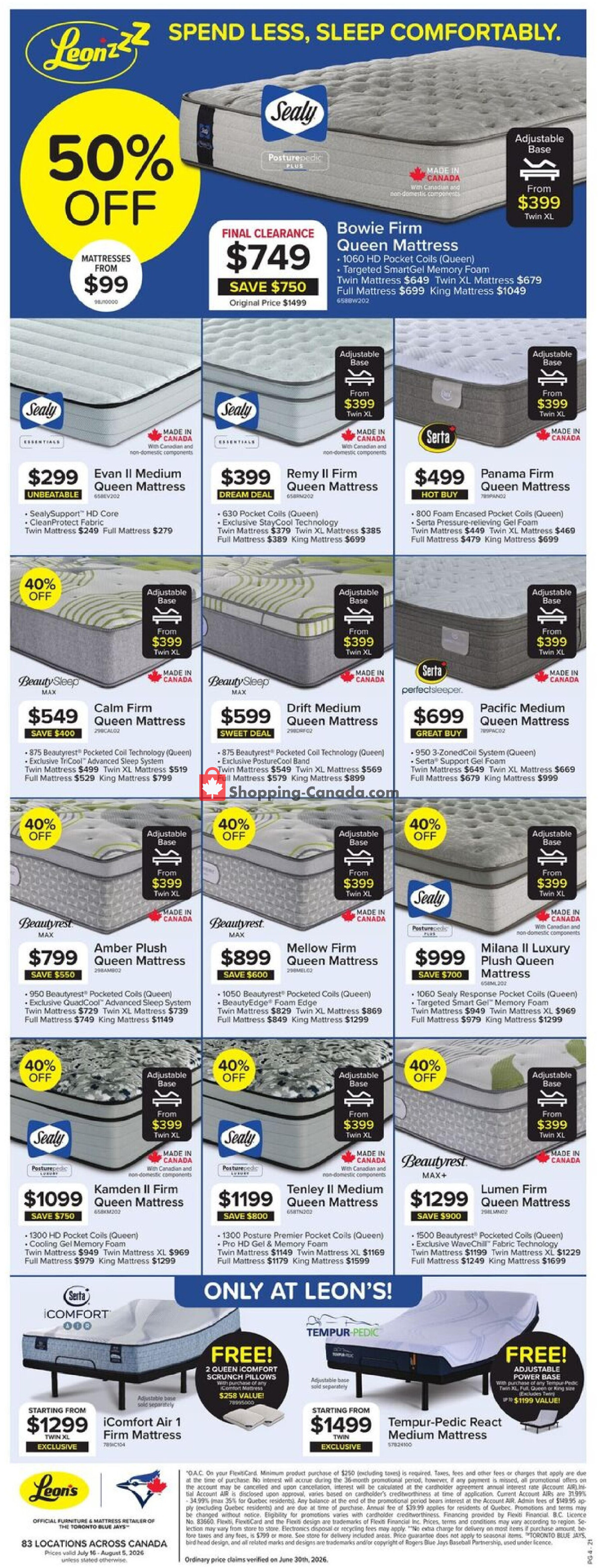 Leons flyer from Thursday July 16, 2026 to Wednesday August 5, 2026 - page 4
