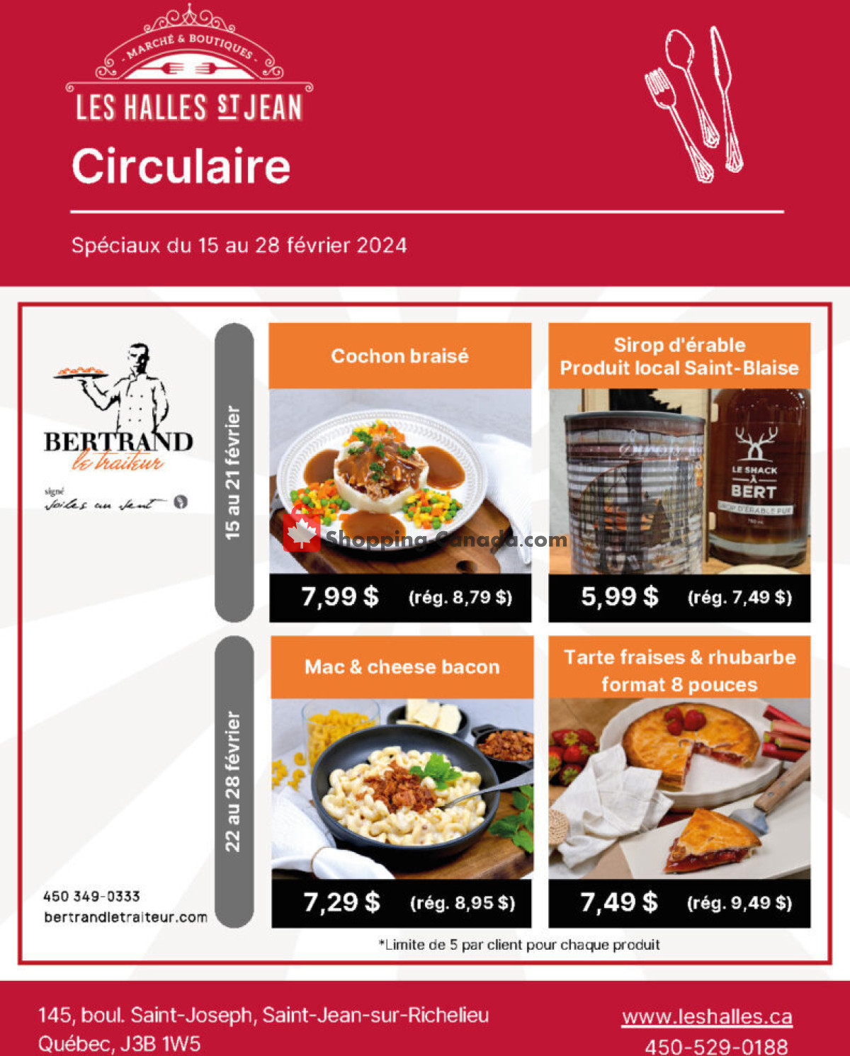 Les Halles St Jean flyer from Thursday February 15, 2024 to Wednesday February 28, 2024 - page 2