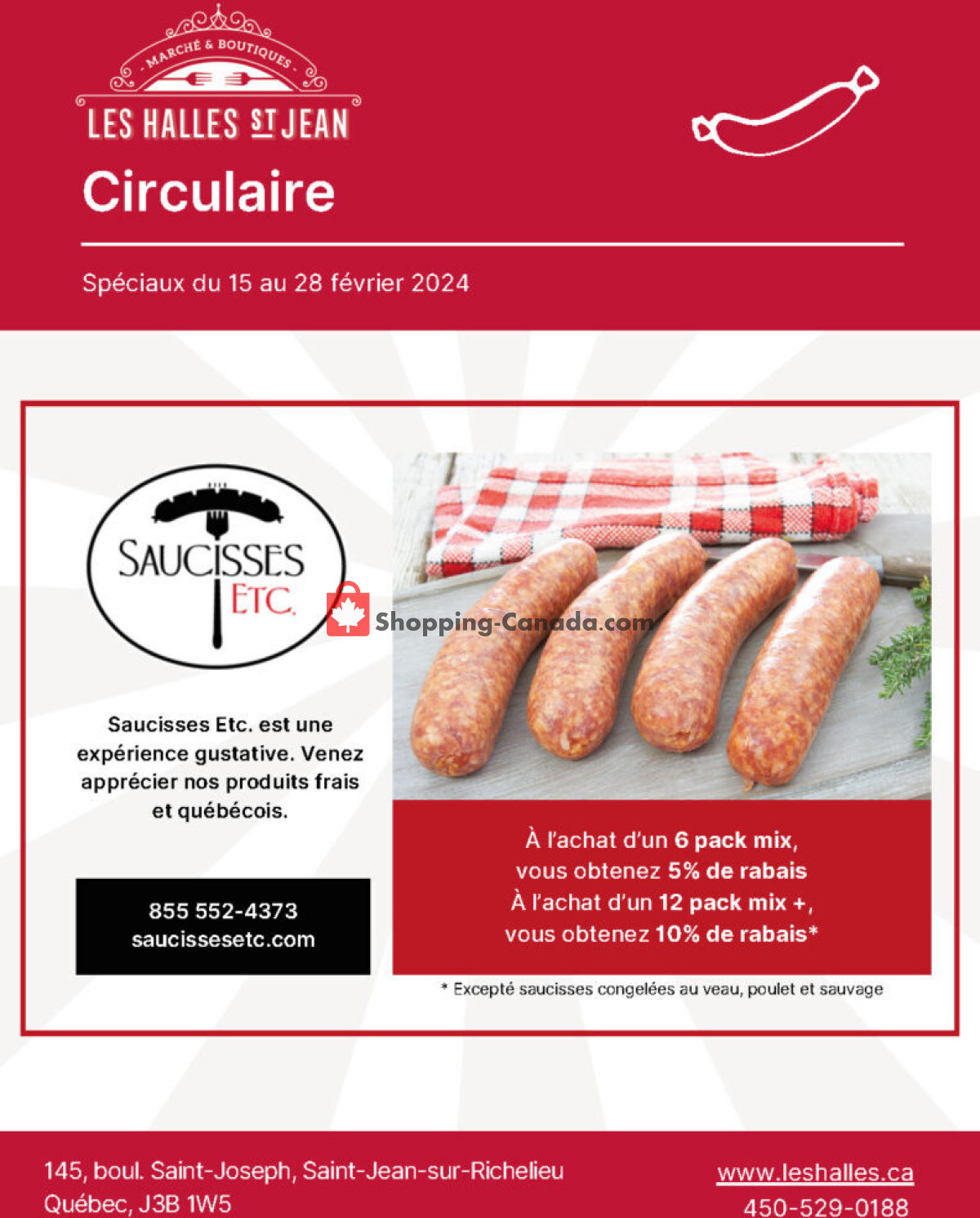 Les Halles St Jean flyer from Thursday February 15, 2024 to Wednesday February 28, 2024 - page 5