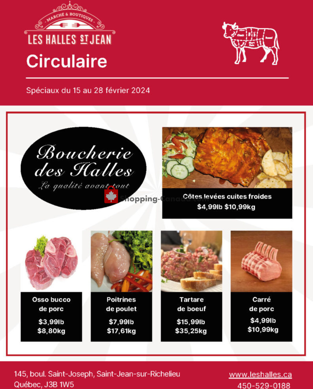 Les Halles St Jean flyer from Thursday February 15, 2024 to Wednesday February 28, 2024 - page 6