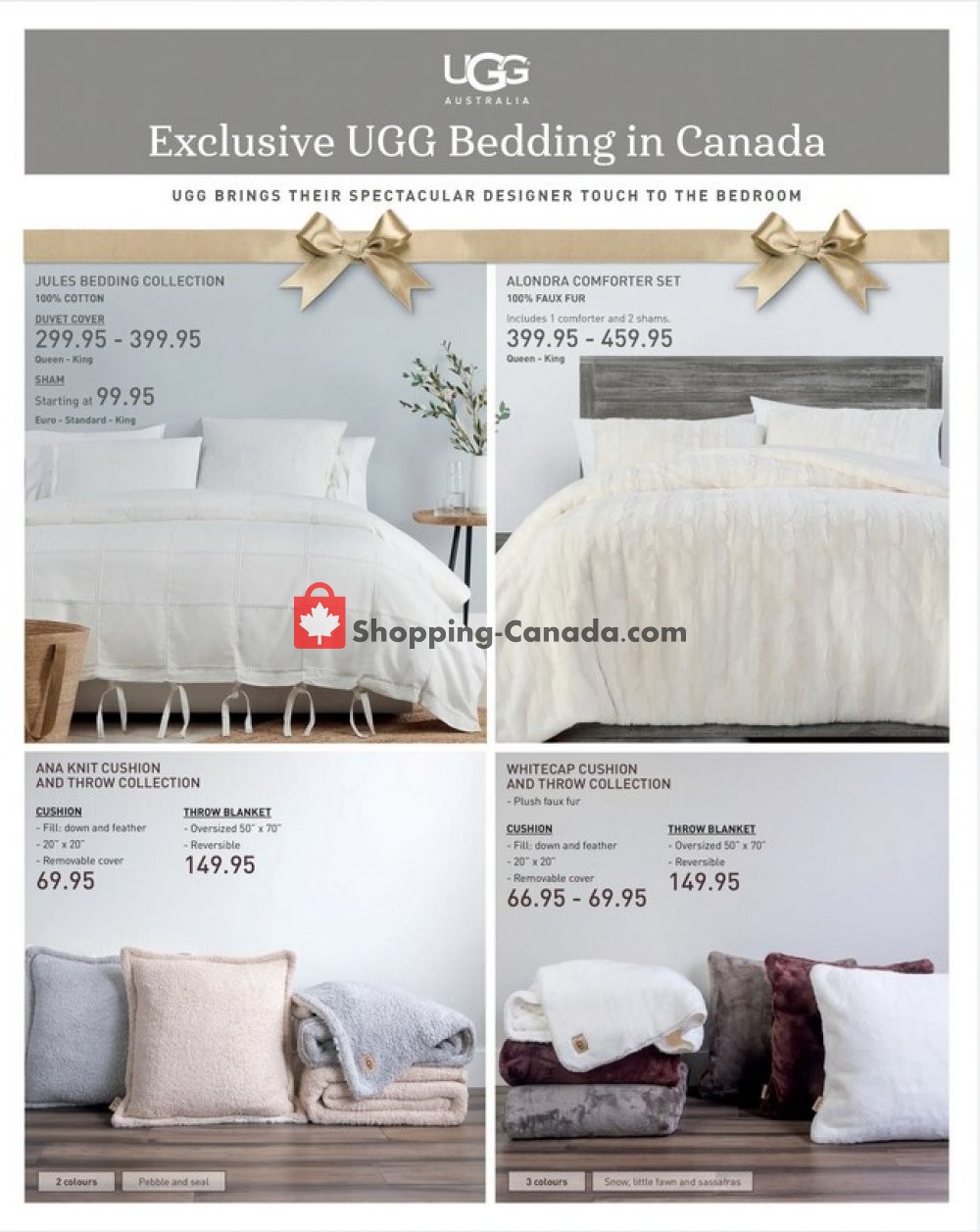 Linen Chest Canada, flyer (Beat The Rush) October 22 November 10