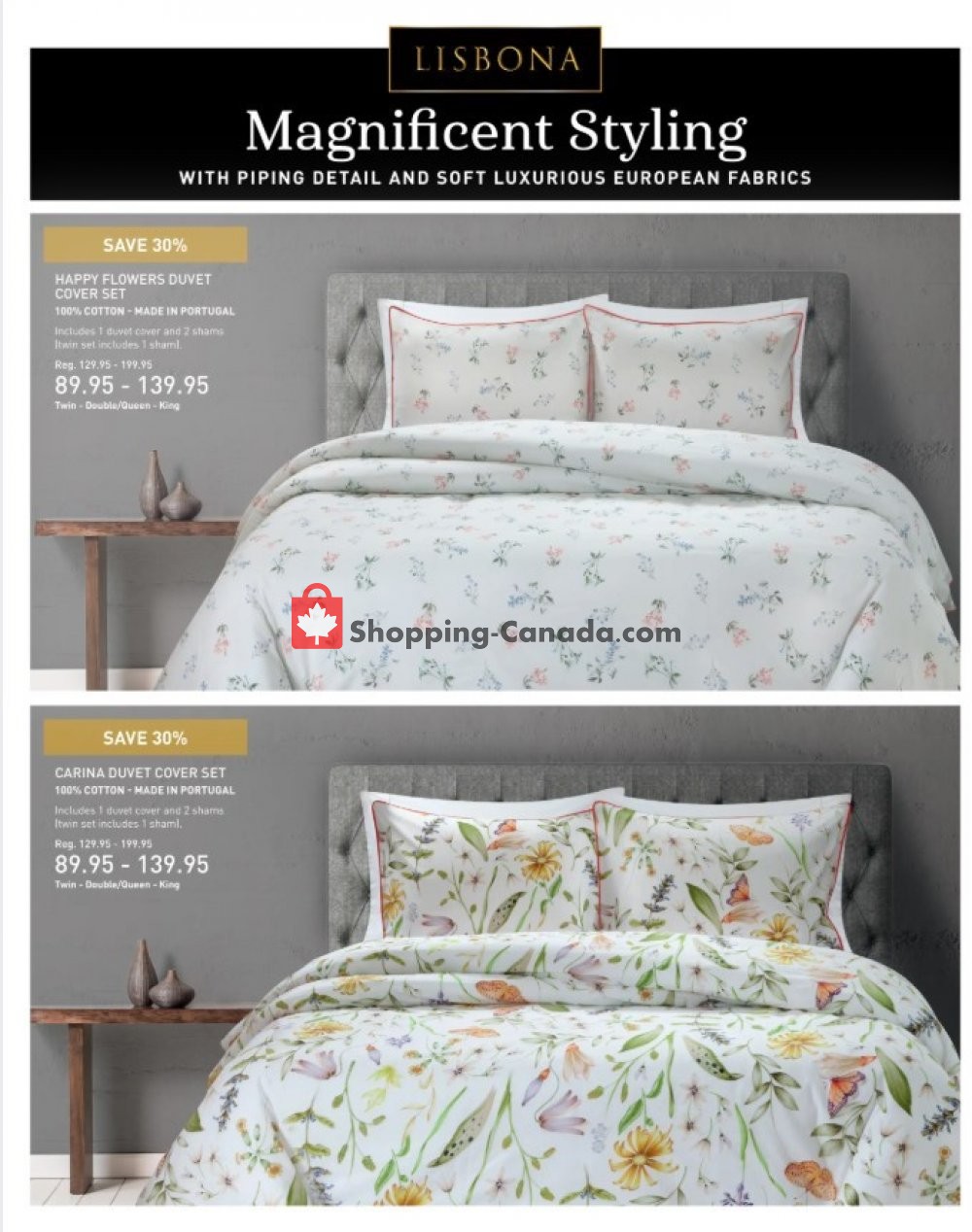 Linen Chest Canada, flyer (Bedding Sale) May 27 June 21, 2020