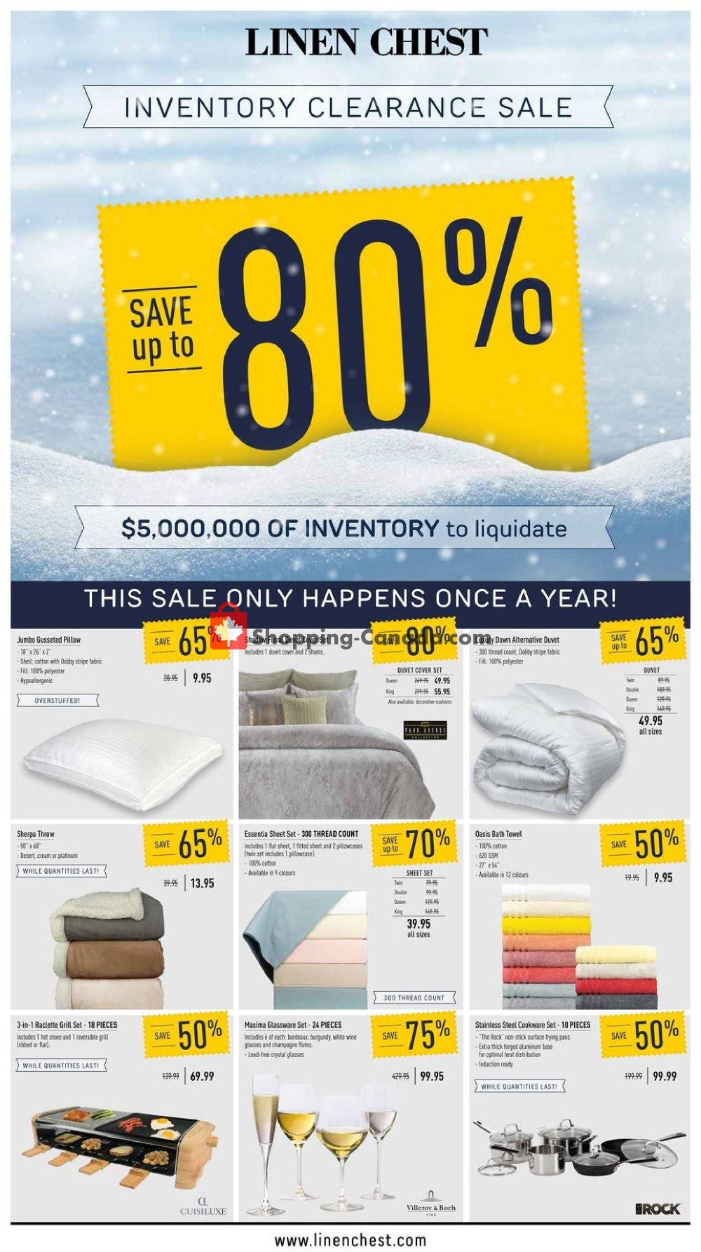 Linen Chest flyer from Wednesday January 30, 2019 to Sunday February 24, 2019 - page 1