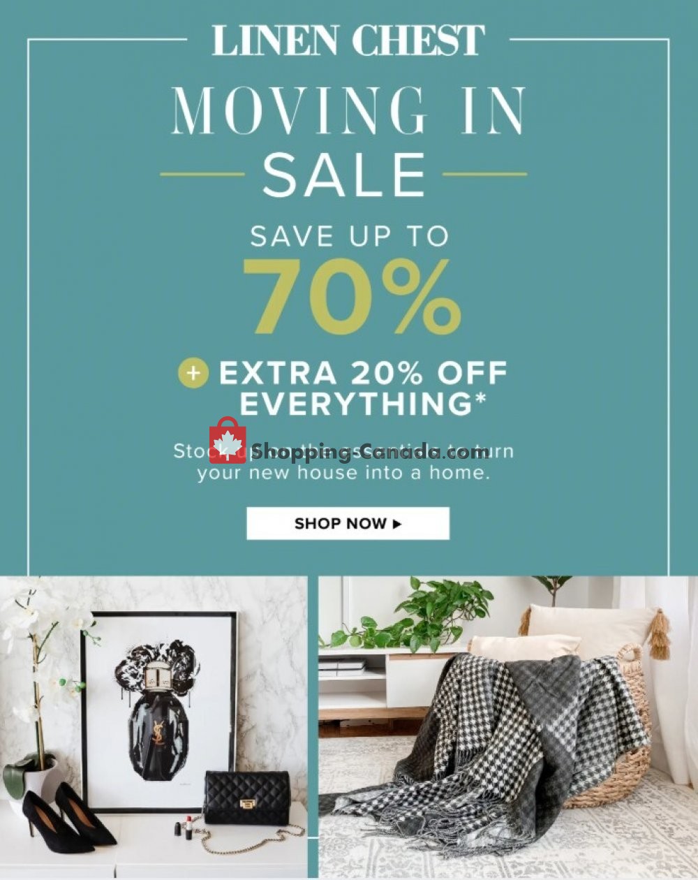 Linen Chest Canada, flyer (Moving In Sale) July 4 July 13, 2020