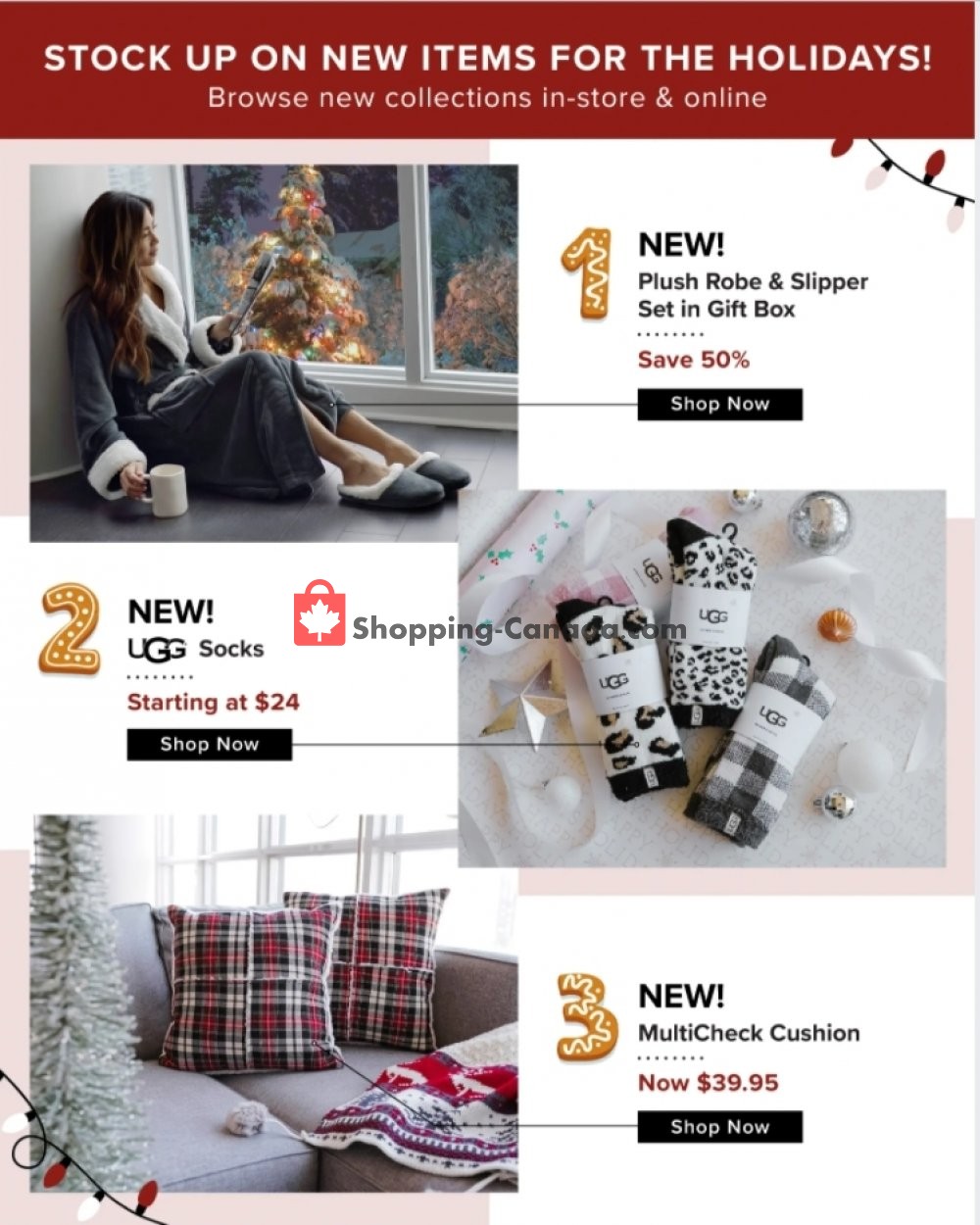 Linen Chest Canada, flyer (New Arrivals) December 14 December 23