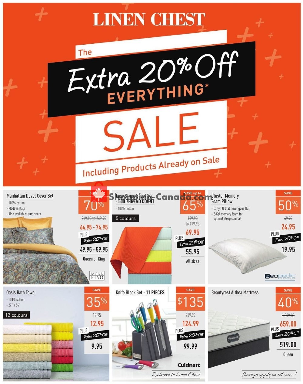 Linen Chest flyer from Wednesday June 26, 2019 to Sunday July 21, 2019 - page 1