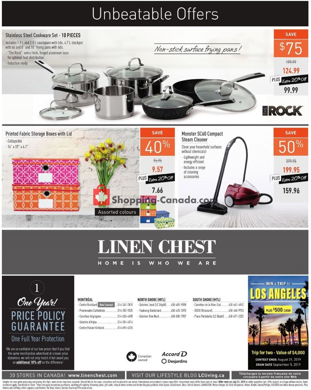 Linen Chest flyer from Wednesday June 26, 2019 to Sunday July 21, 2019 - page 29