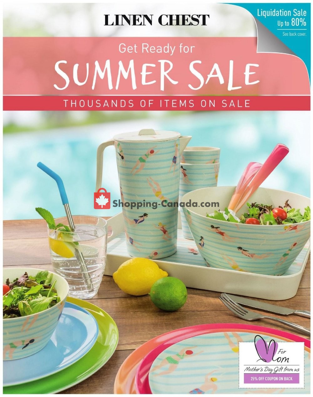 Linen Chest Canada, flyer (Summer Sale) April 24 May 26, 2019