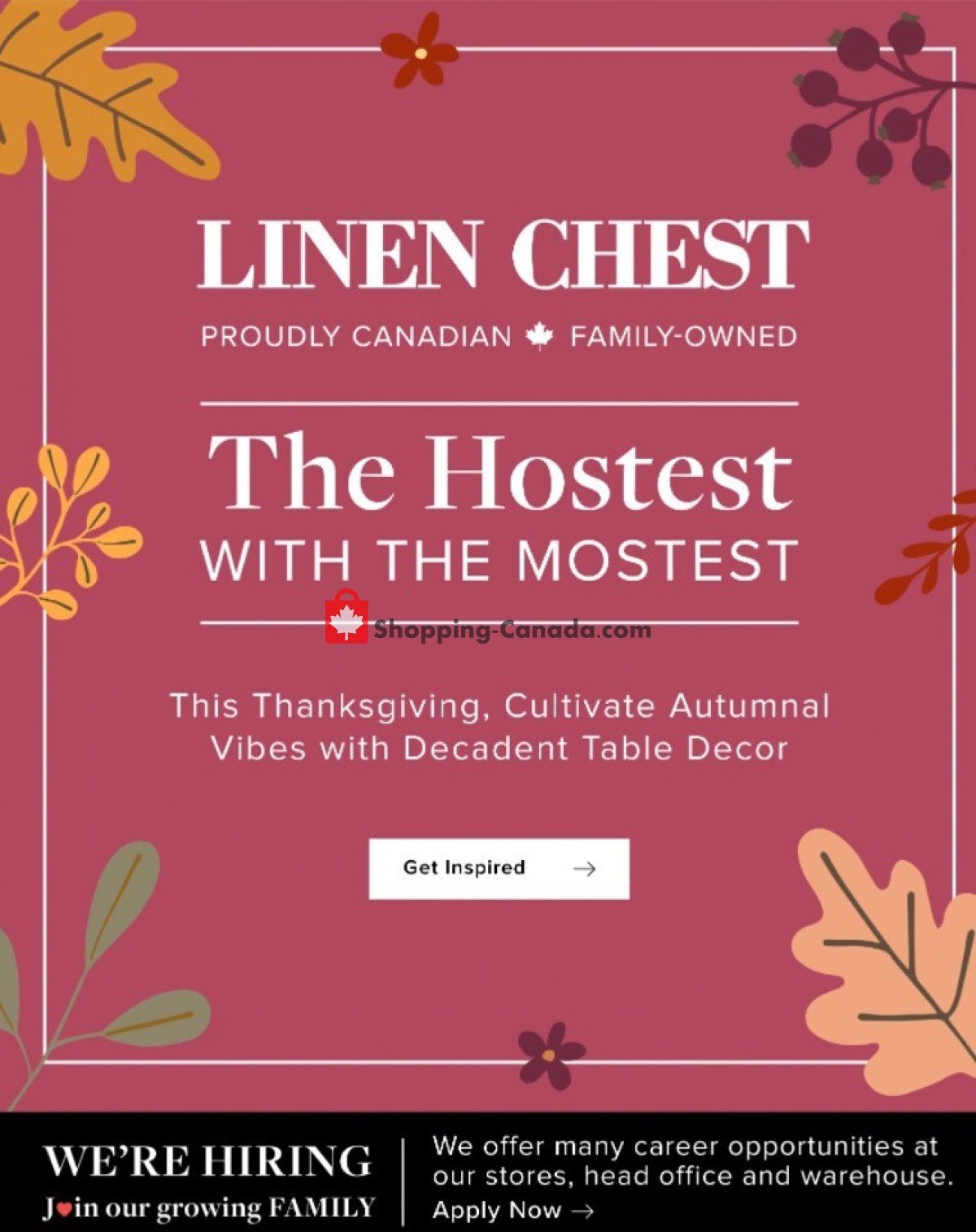 Linen Chest flyer from Friday October 1, 2021 to Sunday October 10, 2021 - page 1