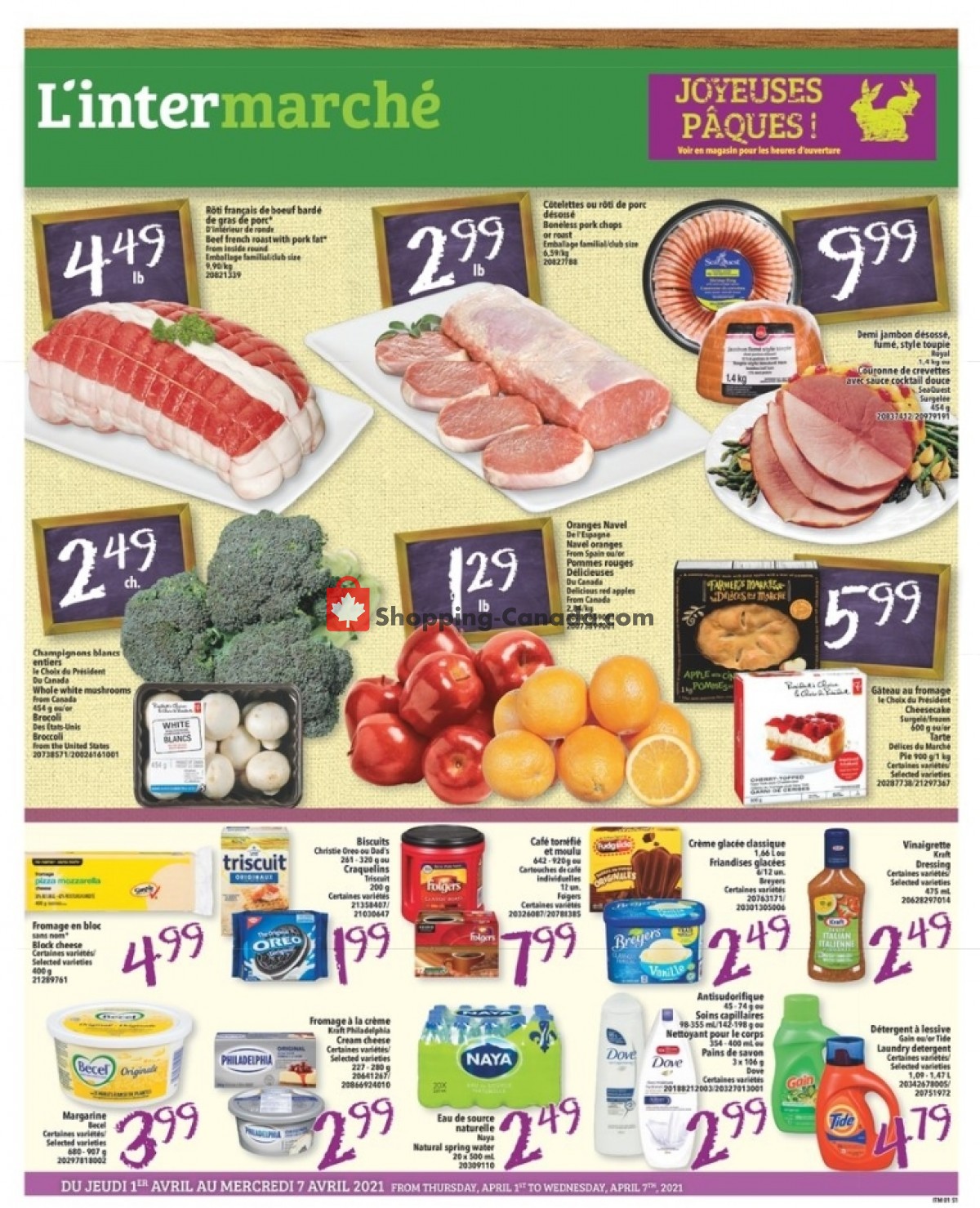 L'inter Marché flyer from Thursday April 1, 2021 to Wednesday April 7, 2021 - page 1
