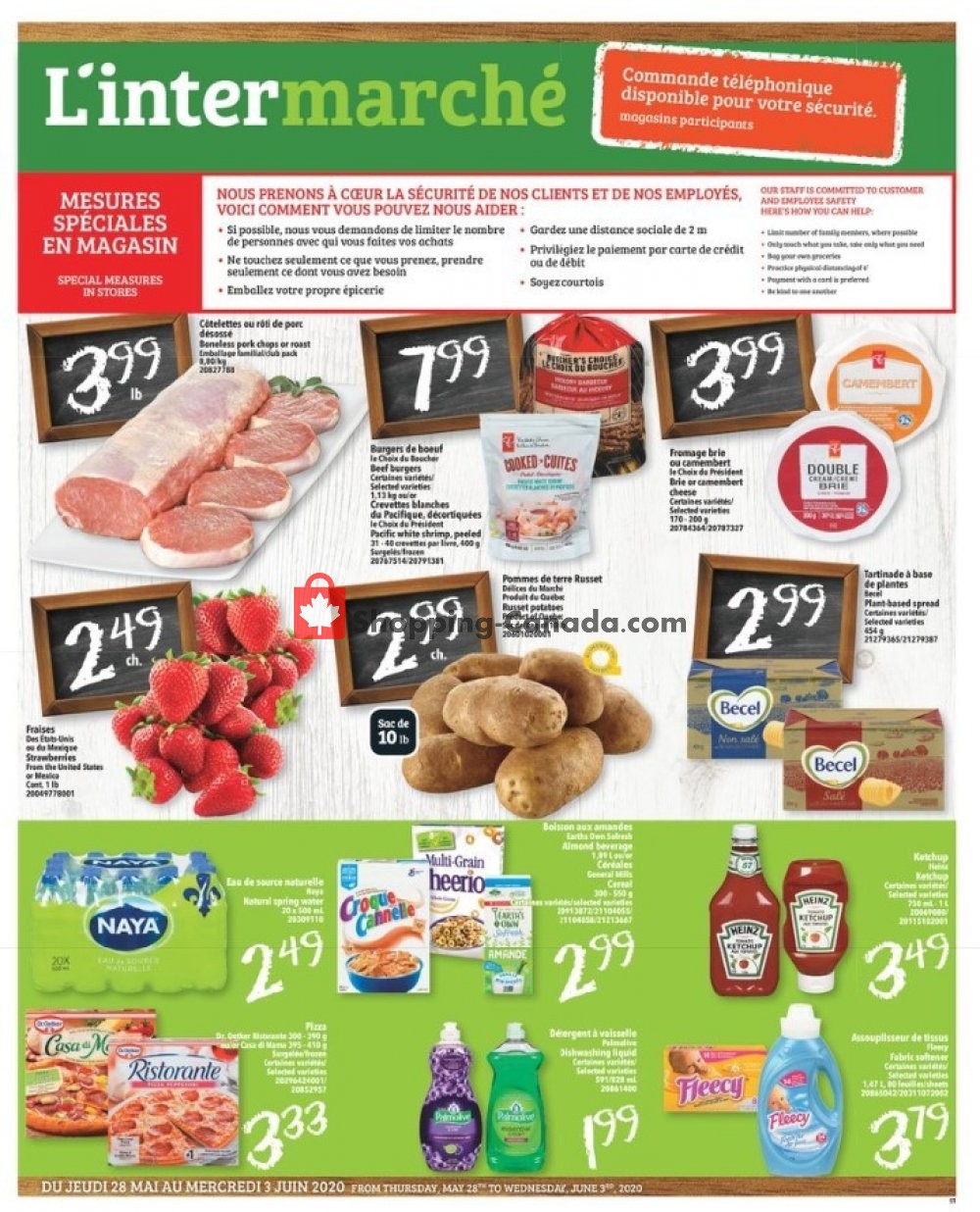 L'inter Marché flyer from Thursday May 28, 2020 to Wednesday June 3, 2020 - page 1
