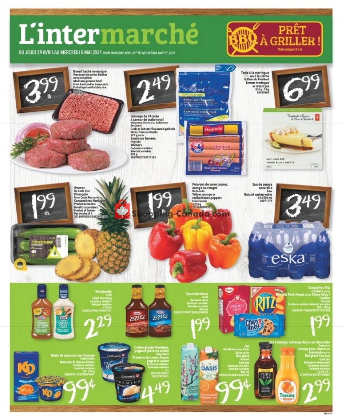 L'inter Marché flyer from Thursday April 29, 2021 to Wednesday May 5, 2021 - page 1