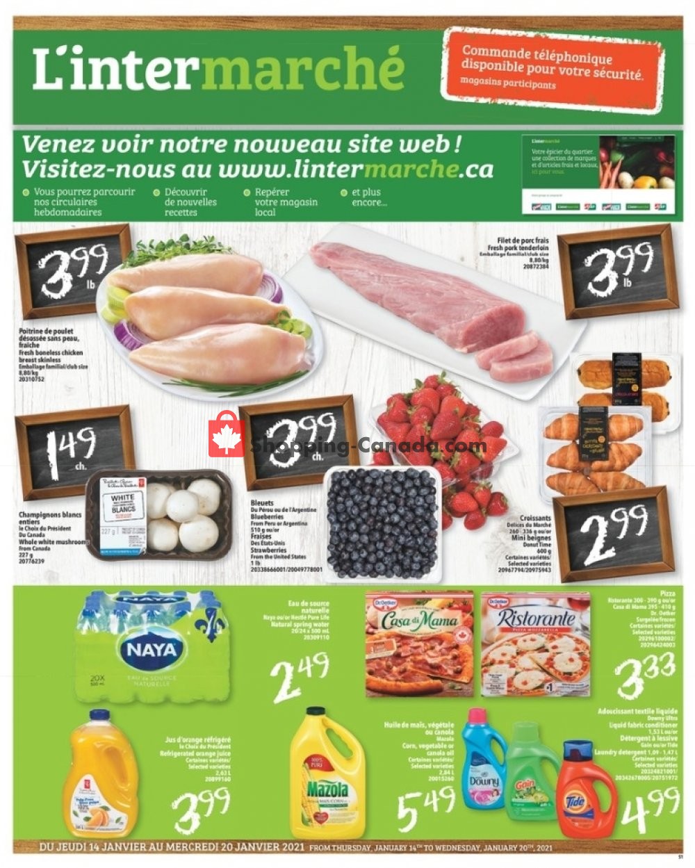 L'inter Marché flyer from Thursday January 14, 2021 to Wednesday January 20, 2021 - page 1