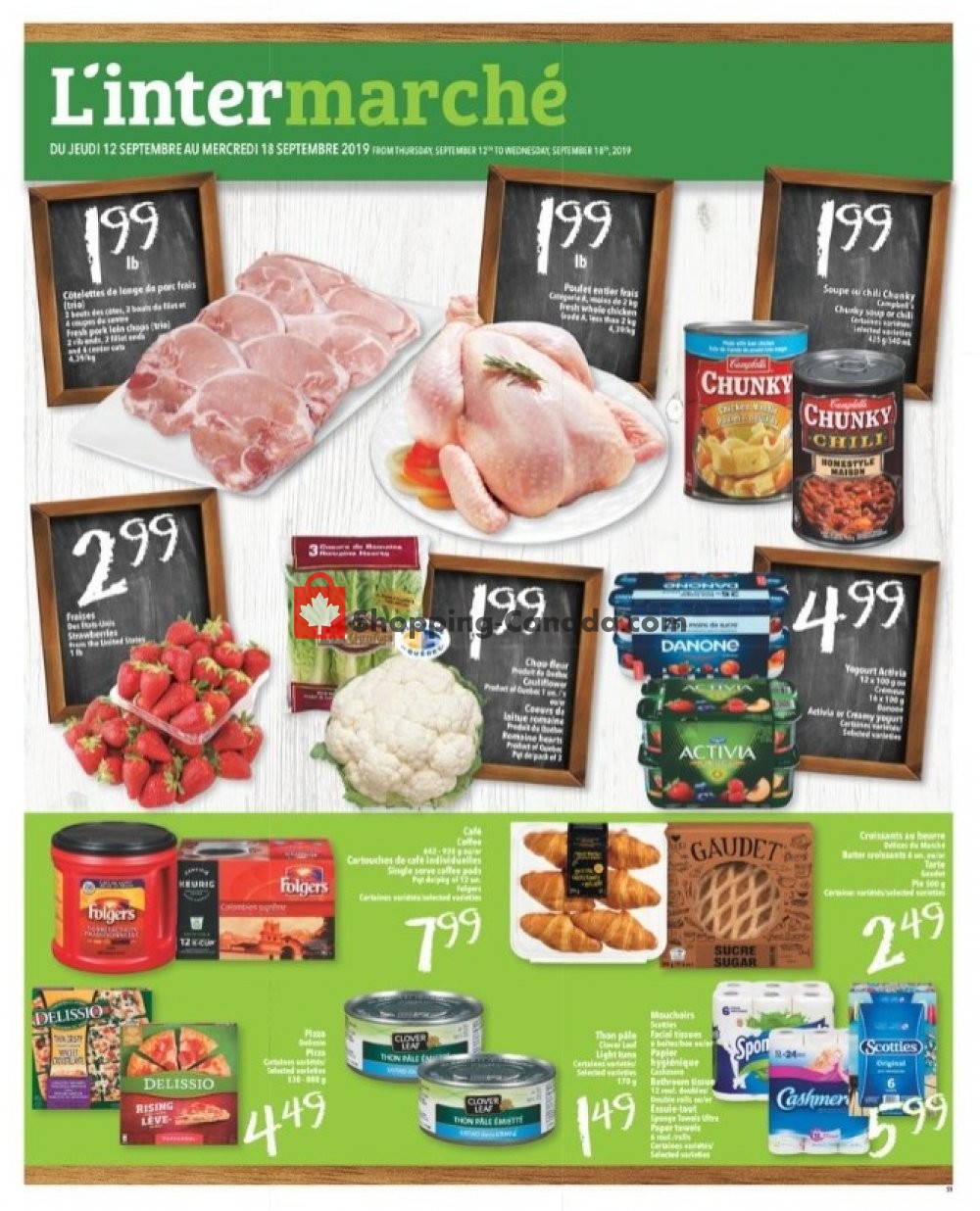 L'inter Marché flyer from Thursday September 12, 2019 to Wednesday September 18, 2019 - page 1