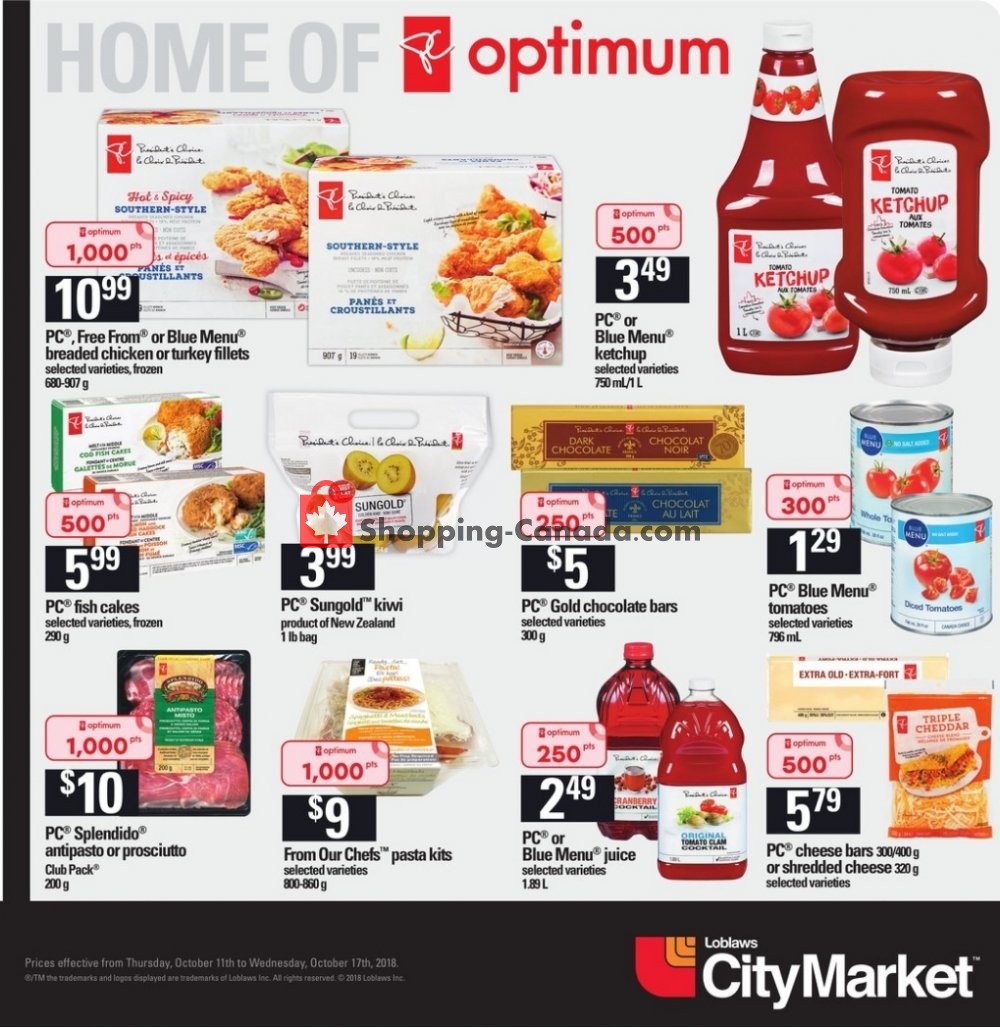 Loblaws flyer from Thursday October 11, 2018 to Wednesday October 17, 2018 - page 2