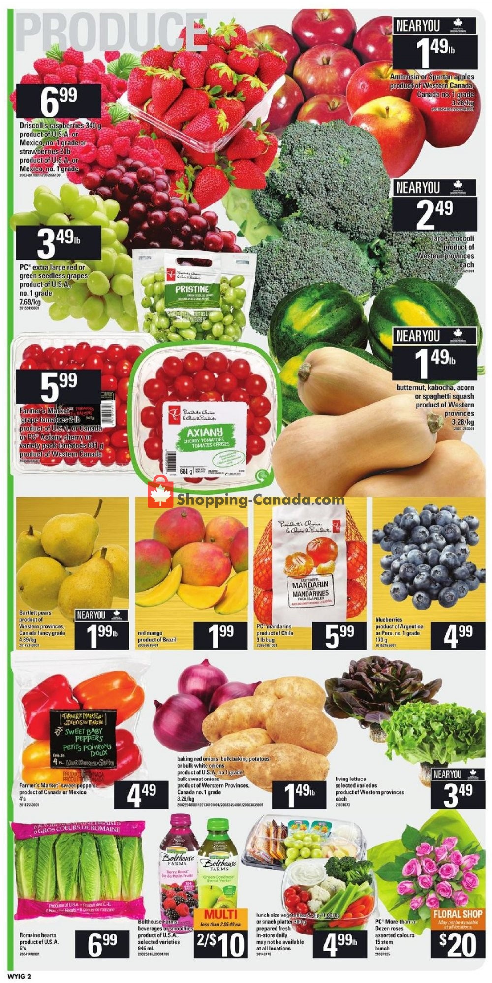 Loblaws flyer from Thursday October 11, 2018 to Wednesday October 17, 2018 - page 2