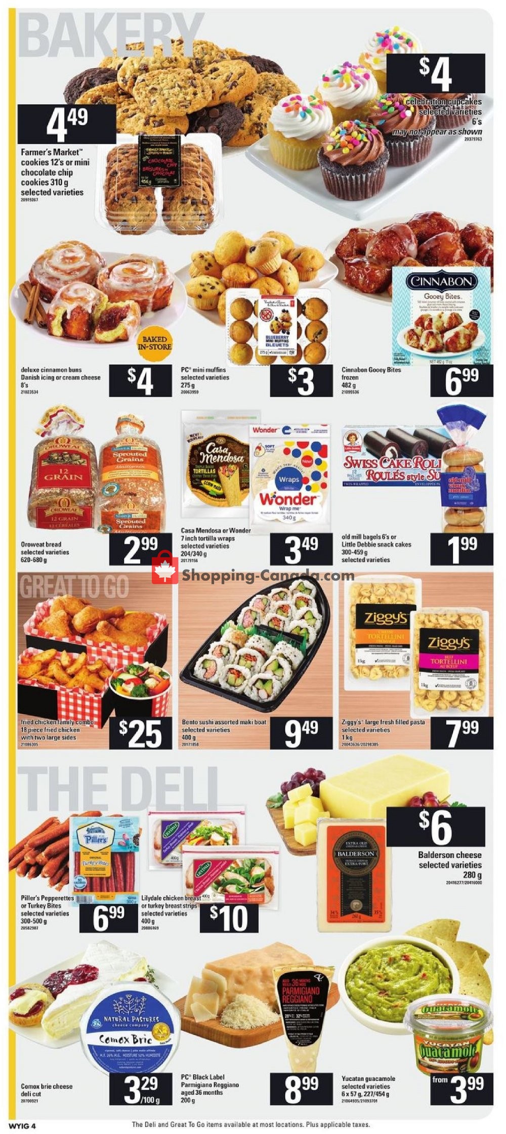 Loblaws flyer from Thursday October 11, 2018 to Wednesday October 17, 2018 - page 4