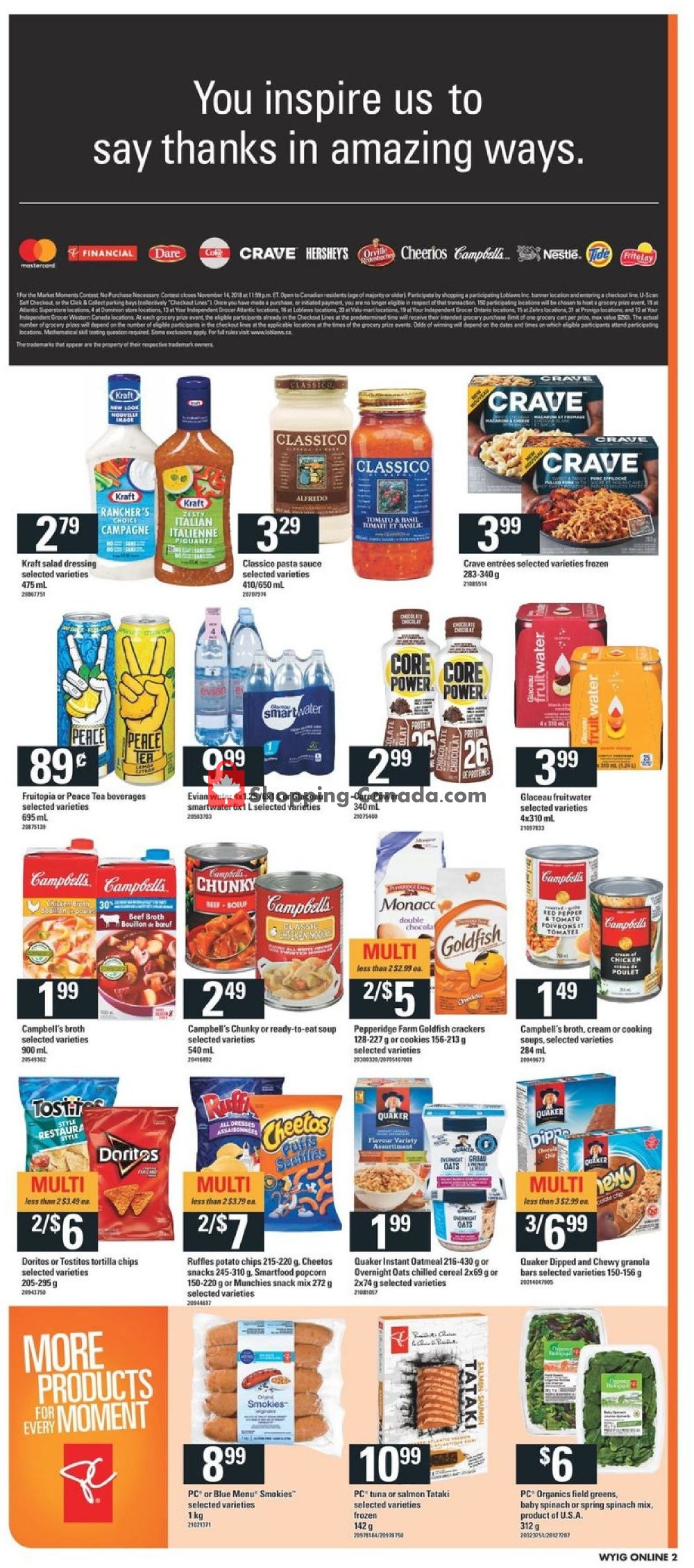 Loblaws flyer from Thursday October 25, 2018 to Wednesday October 31, 2018 - page 13