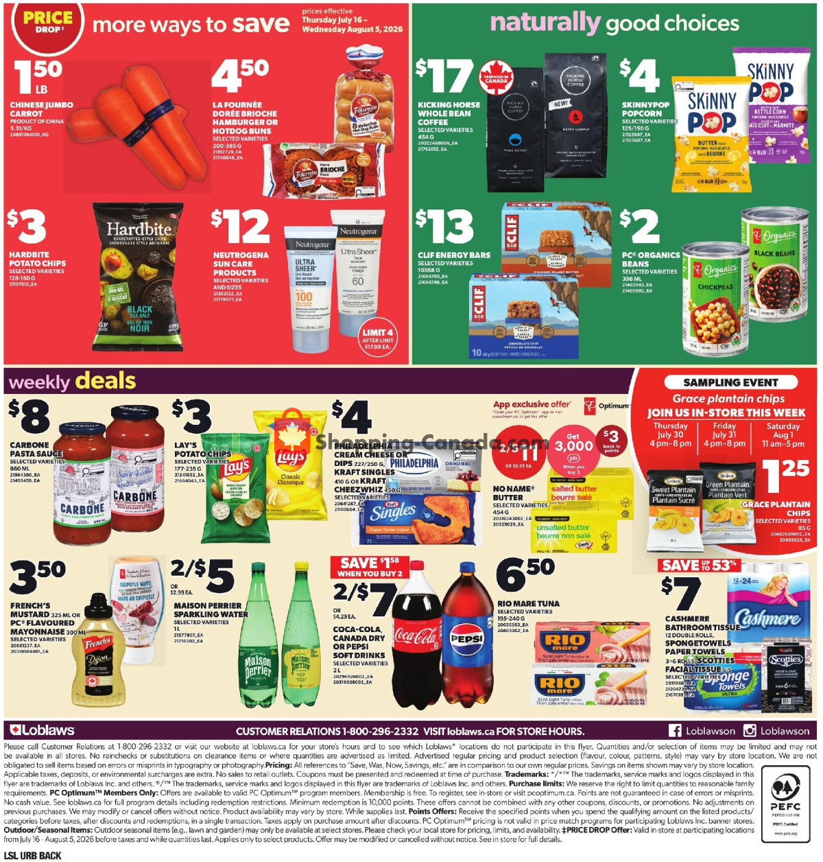 Loblaws flyer from Thursday July 30, 2026 to Wednesday August 5, 2026 - page 8