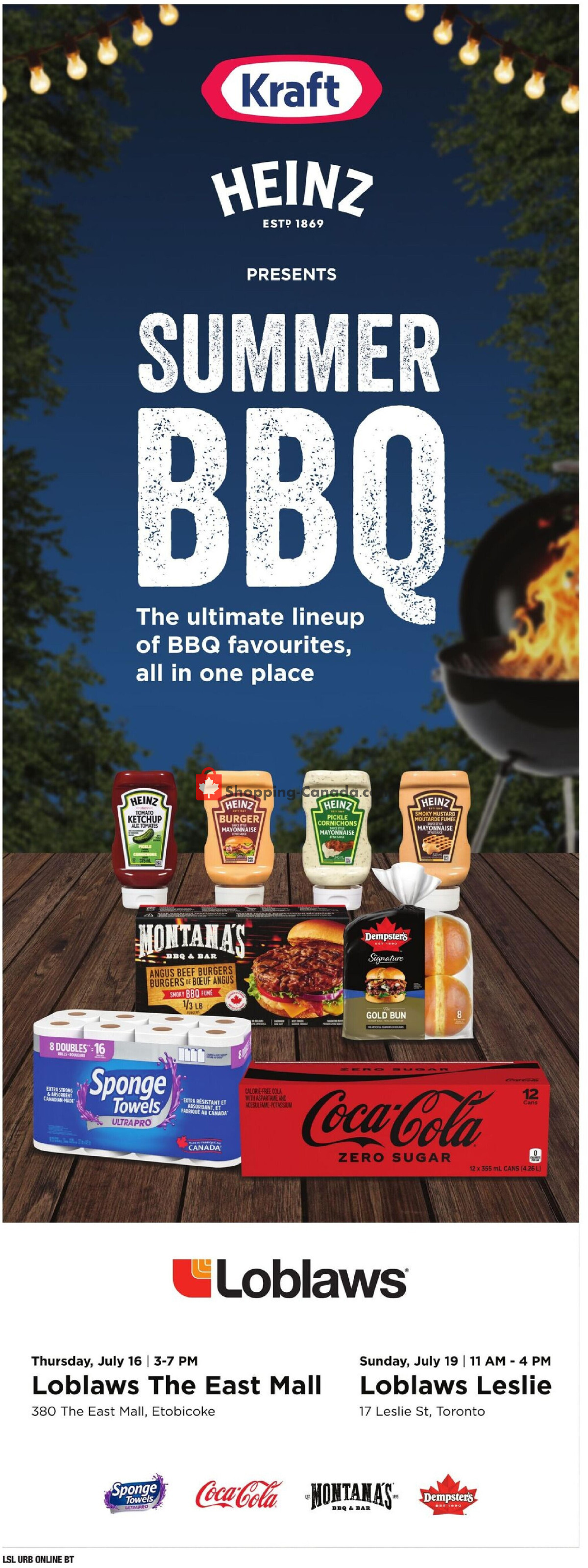 Loblaws flyer from Thursday July 16, 2026 to Wednesday July 22, 2026 - page 1