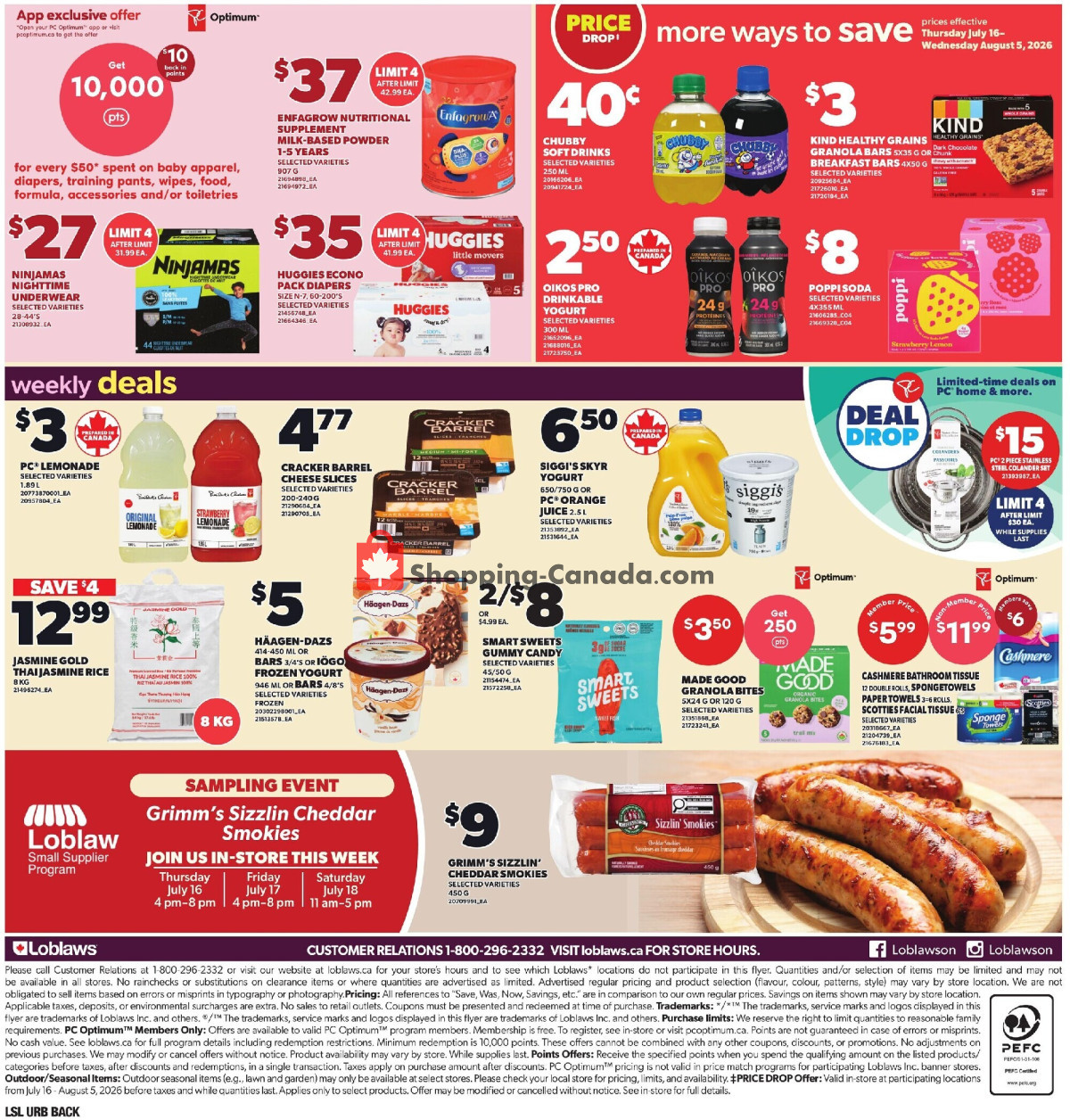 Loblaws flyer from Thursday July 16, 2026 to Wednesday July 22, 2026 - page 9